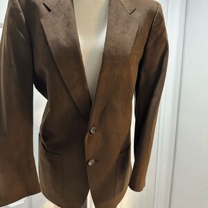 Beautiful chocolate, brown suede jacket